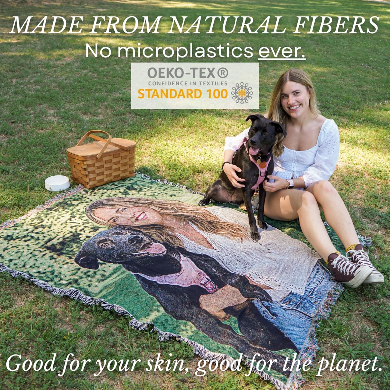 Pure Country Weavers Personalized Woven Photo Blanket - Not Printed - Custom Gift Picture Tapestry Throw 100% Cotton - Made in The USA (72x54) - Image 6